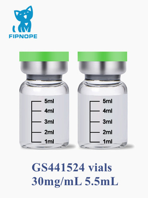 고양이 FIP 처리를 위한 5.5mL 30 mg/mL GS-441524 주사