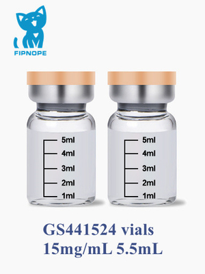 고양이 15 mg/mL, 20 mg/mL, 30 mg/mL을 위한 제약 FIP GS 처리 GS441524
