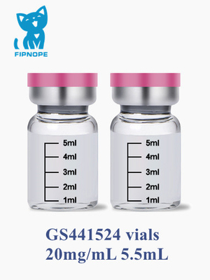 FIP 고양이 처리 GS-441524 주사를 위한 제약 등급 20 mg/mL GS441 주사