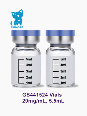 고양이 FIP 처리를 위한 5.5mL 20 mg/mL GS-441524 주사